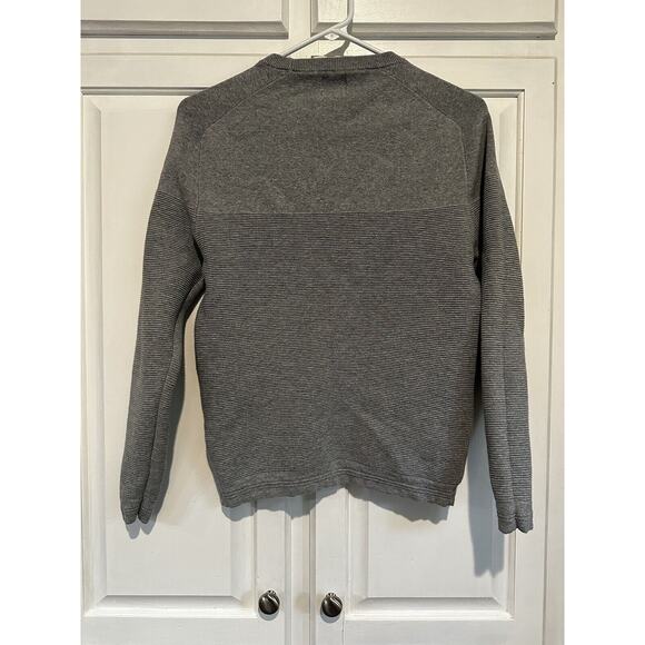 Zara Women's Gray Ribbed Long Sleeve Sweater Crewneck Textured Size MEDIUM - Picture 5 of 6